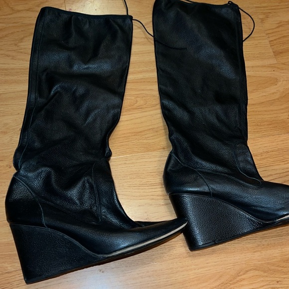 Repetto Knee High Wedge Boots - Picture 1 of 5